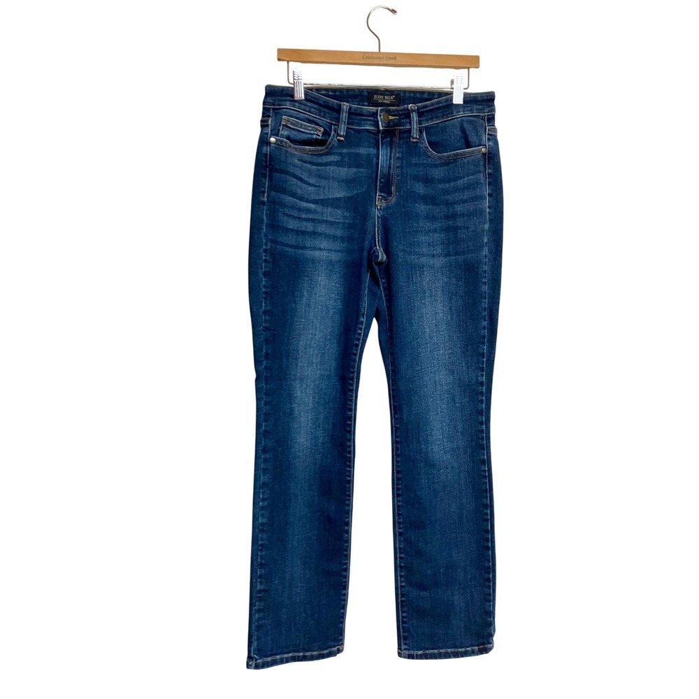 Judy Blue Straight Fit Mid-Rise Stretch Jeans JB82164DK